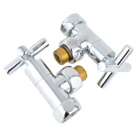 Вентиль угловой крестообразный гайка-штуцер  3/4''х1/2''